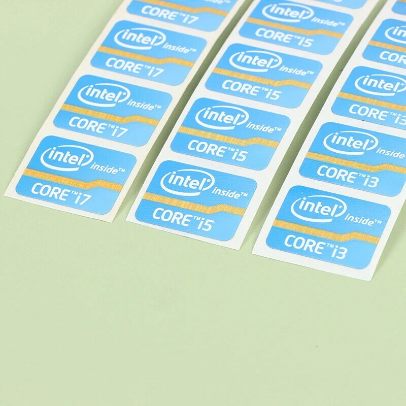 Ultrabook Desempenho Etiqueta Etiqueta, Logo Laptop, Intel Core, Quatro-geração Core, i3, i5, i7, 1 Pc, 5Pcs