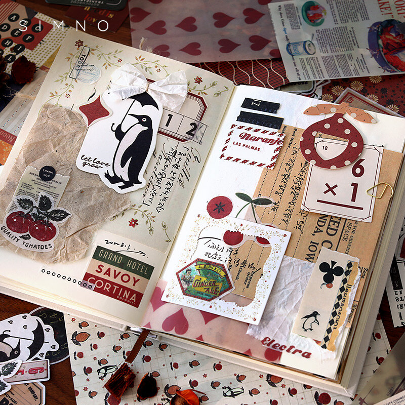 Paquete Vintage Matenial serie papel Kraft álbum de recortes/fabricación de tarjetas/proyecto de diario DIY diario Vintage decoración tarjetas LOMO
