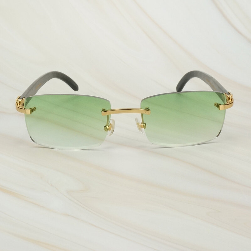 Moda czarne okulary przeciwsłoneczne męskie do jazdy bawoli róg okulary przeciwsłoneczne damskie odcienie na zewnątrz okulary przeciwsłoneczne dla mężczyzn Carter Fashion