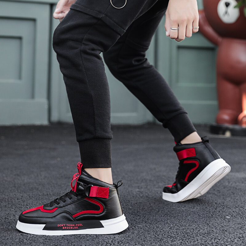 Sneakers impermeabili moda Unisex per uomo donna scarpe classiche vulcanizzate in pelle con lacci scarpe Casual da uomo calzature maschili alla moda