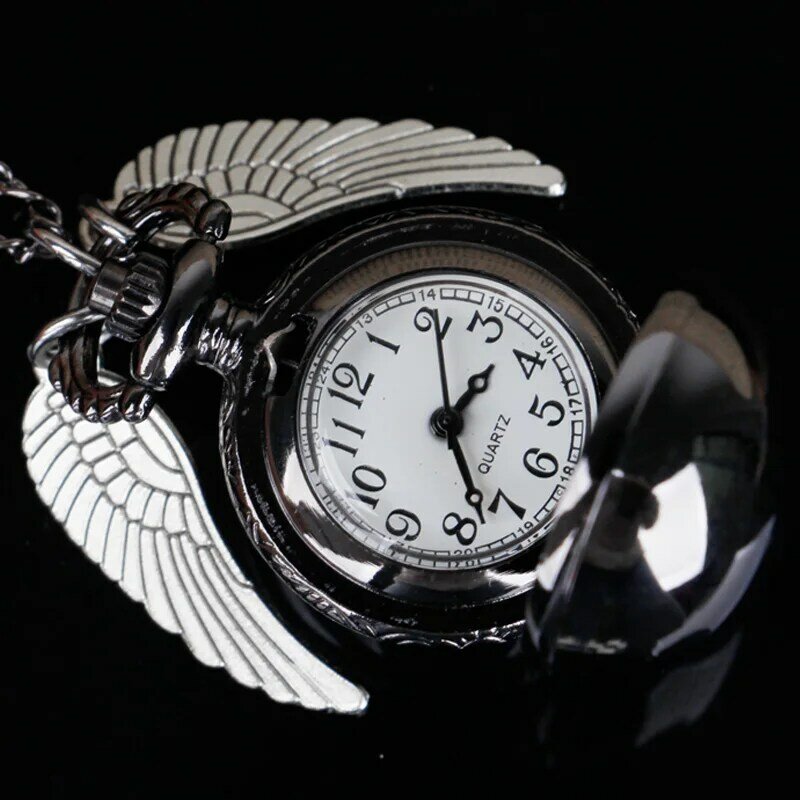 Hadiah jam tangan bola untuk anak-anak, kalung kuarsa jam liontin indah lucu jam saku Fob