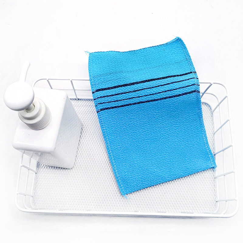 1/4 Stuks Dubbelzijdig Handdoek Koreaanse Exfoliërende Bad Washandje Body Scrub Douche Handdoek Draagbare Voor Volwassenen Grof graan Borstel