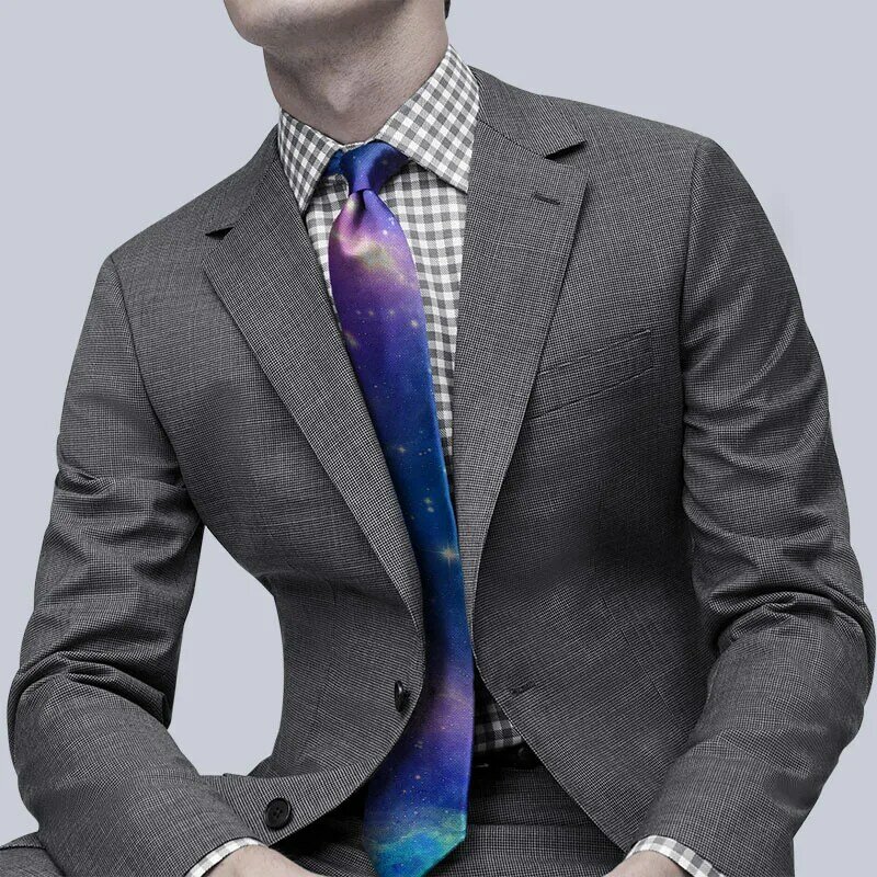 Moda scacchiera cravatte divertenti per uomo cartone animato novità cravatte colorate quadrate stampate cravatte regalo di nozze accessori per feste