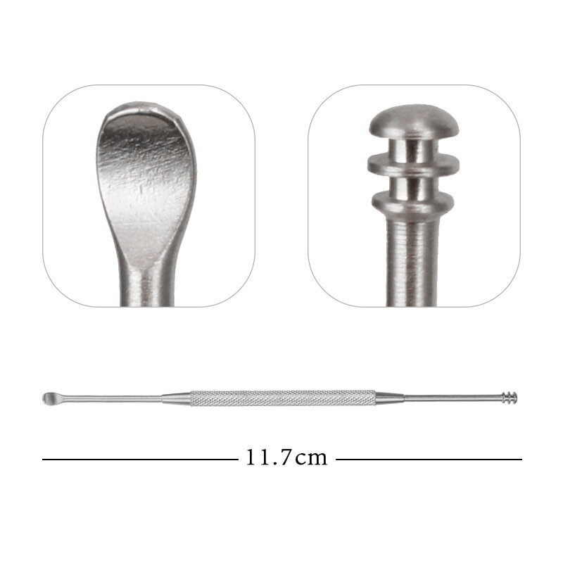 BearPaw 1 шт. инструменты для ушей из нержавеющей стали, инструмент для чистки ушей с маленькой ручкой, средство для удаления воска
