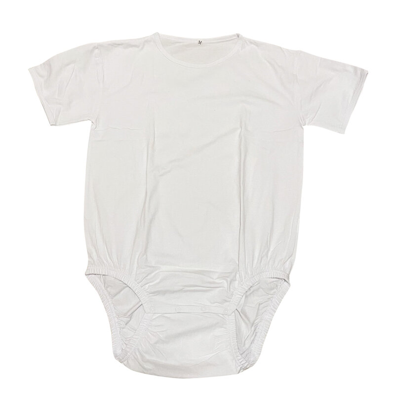 Body clásico sólido para bebé adulto, pijama con broche entrepierna, mono de pañales ABDL