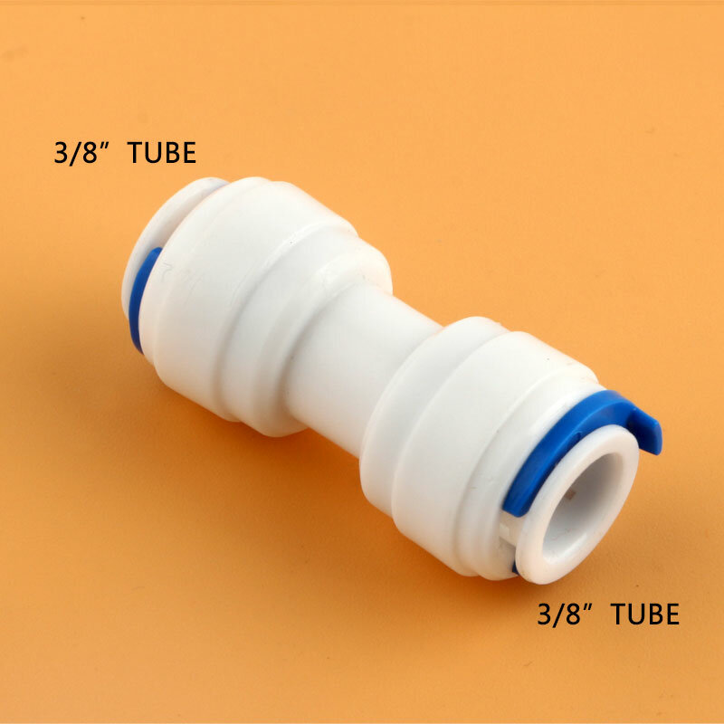Encaixes plásticos do purificador da água, junção da água, sistema do filtro da água, através do conector rápido, 3, 8 "tubulação encaixe, 9.5mm, 1566