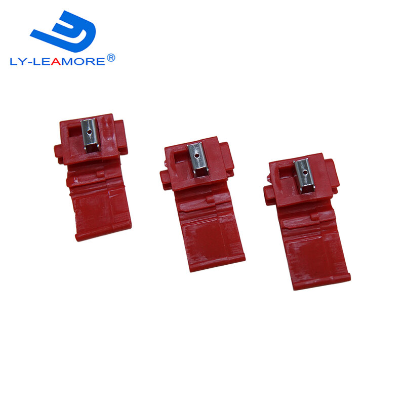 Conector de cable rojo, clip de cableado, LY-LEAMORE