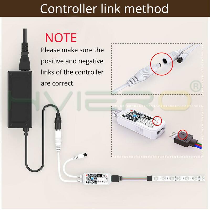Controlador WiFi Mini 24Key 44Key IR RGB controlador DC12V WiFi inalámbrico remoto RGB LED tira RGB Controlador Led DIY
