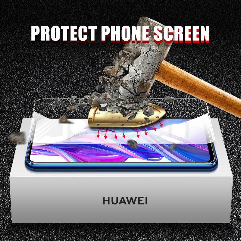 9H Tempered Glass untuk Huawei Kehormatan 9X 9A 9C 9S 10X Pelindung Layar Kehormatan 8X 8A 8C 8S 20S 30S 9i 10i 20i Keselamatan Pelindung Kaca