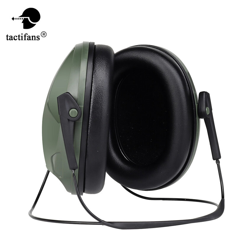 IPSC Shooter Rear Mounted Headset Tactic Anti Noise Earphone Ear Hearing Protector Headphone Earmuff Airsoft Paintball Accessory