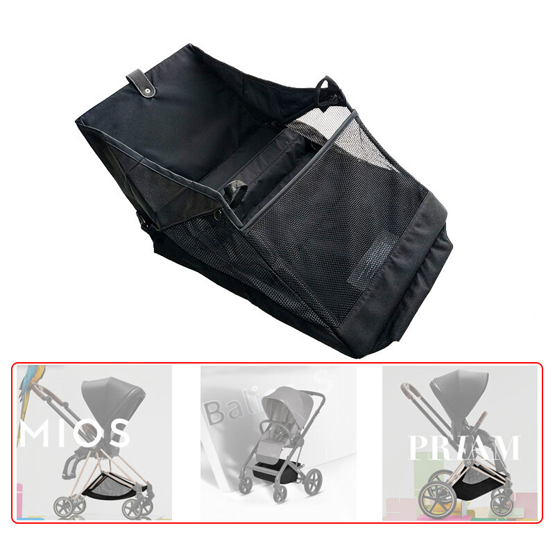 Cesta de cochecito Compatible con Priam Balios S Mios Melio, bolsa de compras para cochecito, bolsa de pañales para bebé, bolsa de transporte de viaje