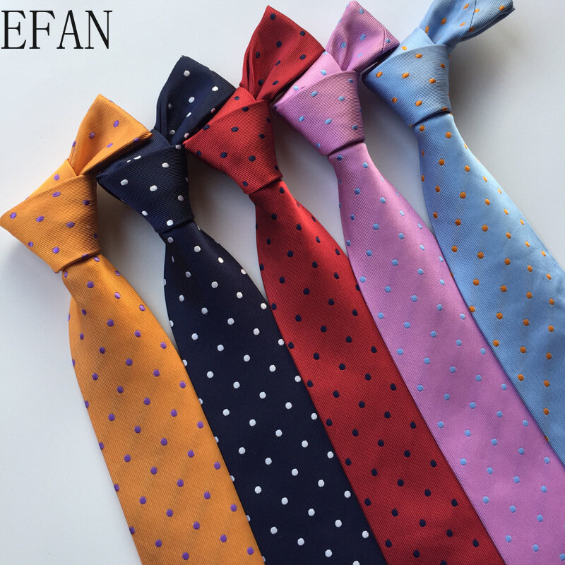 8cm Tie for Man 100% Silk Tie Luxury Classic Solid Plaid Ploka Dots Business Neck Ties for Men Suit Cravat Wedding Party Necktie