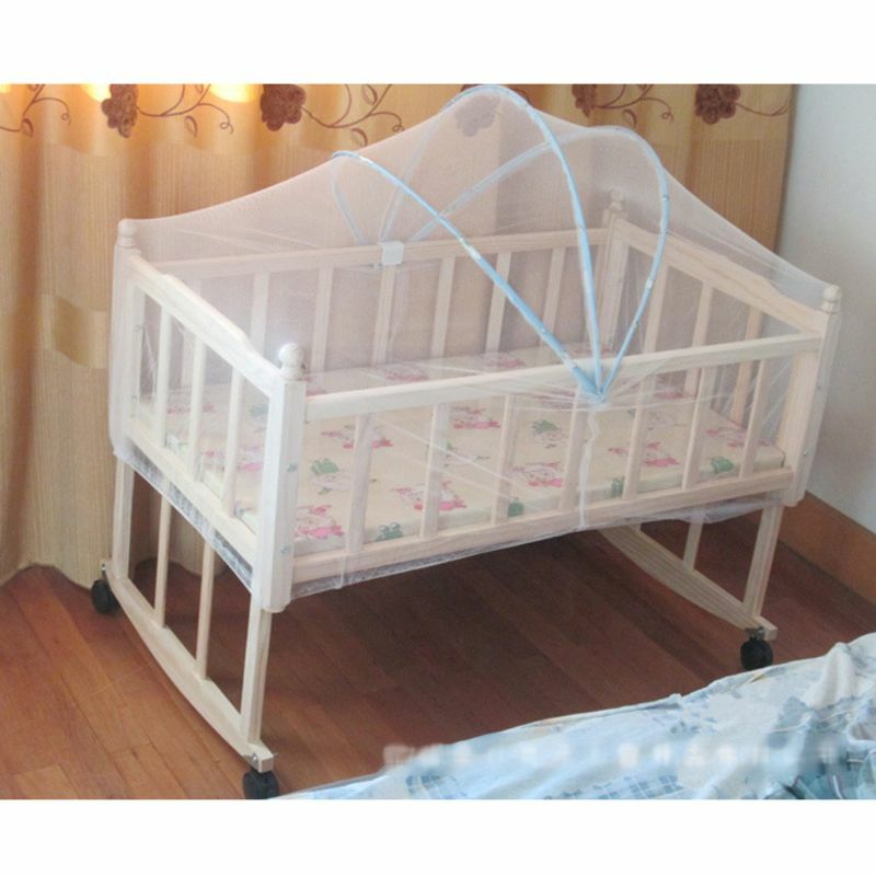 Jaring Tempat Tidur Bayi Dapat Dilipat Musim Panas Bayi Melengkung Nyamuk Jaring Tempat Tidur Portabel untuk Bayi Buaian Bayi