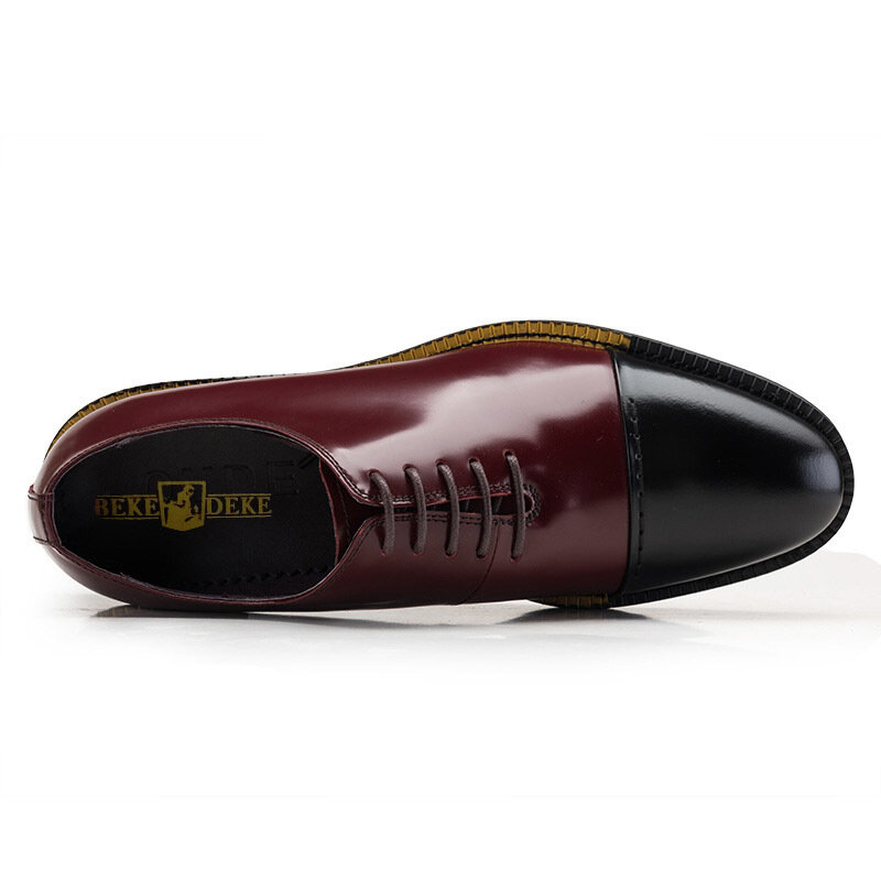 Match color formal europeu sapatos homem dedo do pé redondo inverno sapatos de negócios sapatos vestido masculino rendas até fundo grosso mais tamanho preto