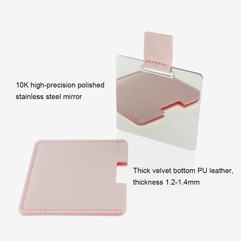 Metal Ultra-thin Beauty Mirror Personalised Portable Stainless Steel Makeup Mirror Portable Gift Compact Cosmetic Mirror