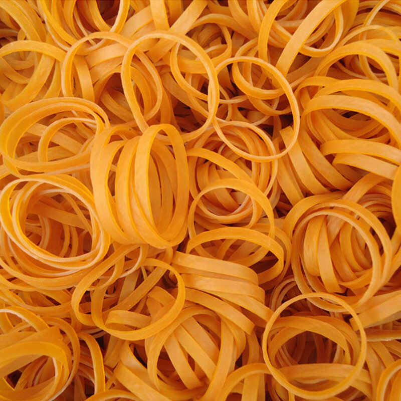 50Pcs High-quality Stretchable Sturdy Yellow Rubber Rings Rubber Elastic Bands Thickness 1.5mm Diameter 20mm-75mm