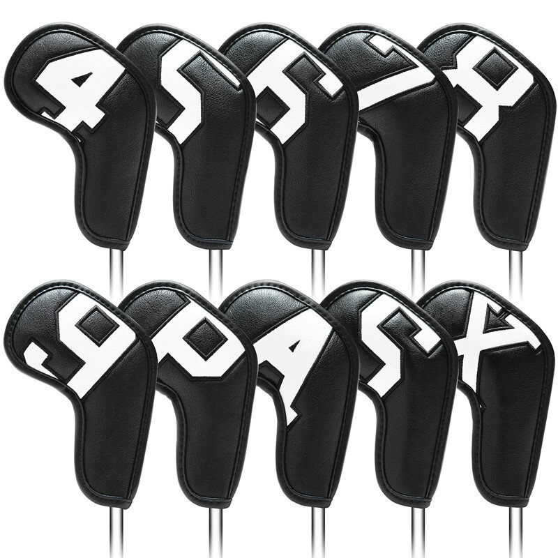 High-end golf iron head cover Iron head cover Wedge cover 4-9 ASPX 10pcs, 6 colors