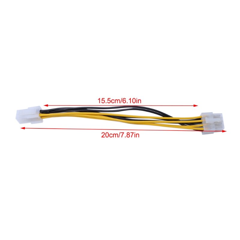 ATX 4-Pin Stecker Auf 8-Pin Weibliche CPU Board Power Supply Converter Adapter Kabel