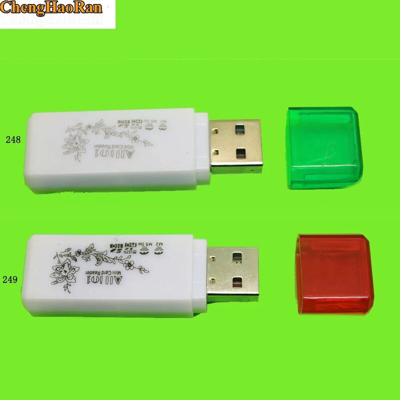 ChengHaoRan USB 4-in-1 Multi-Card Reader High-Speed 2.0 Direct Reading For SD MS TF M2 Card For PC Laptop Desktop Computers