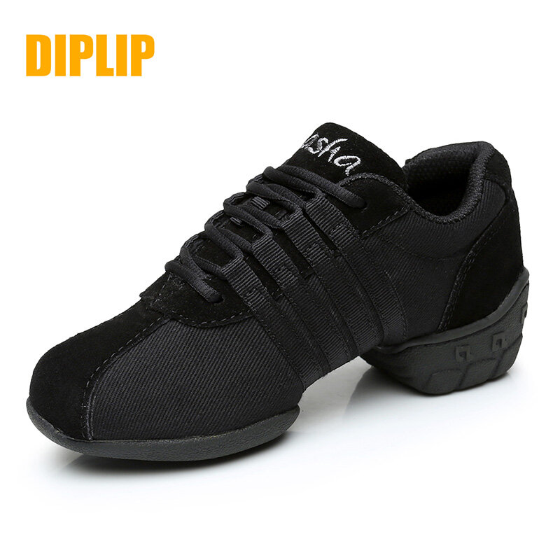 DIPLIP nowy taniec nowoczesny buty miękkie dno buty jazzowe sportowe buty do tańca oddychające odkryte buty damskie rozmiar 34-45