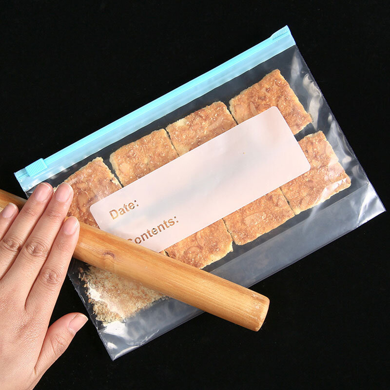 10 Buah Tas Ritsleting Segar Dapat Digunakan Kembali untuk Makanan Kantong Plastik Tas Sayuran Buah Tas Makanan Ziplock Tas Penyimpanan Makanan Dapur Organizer