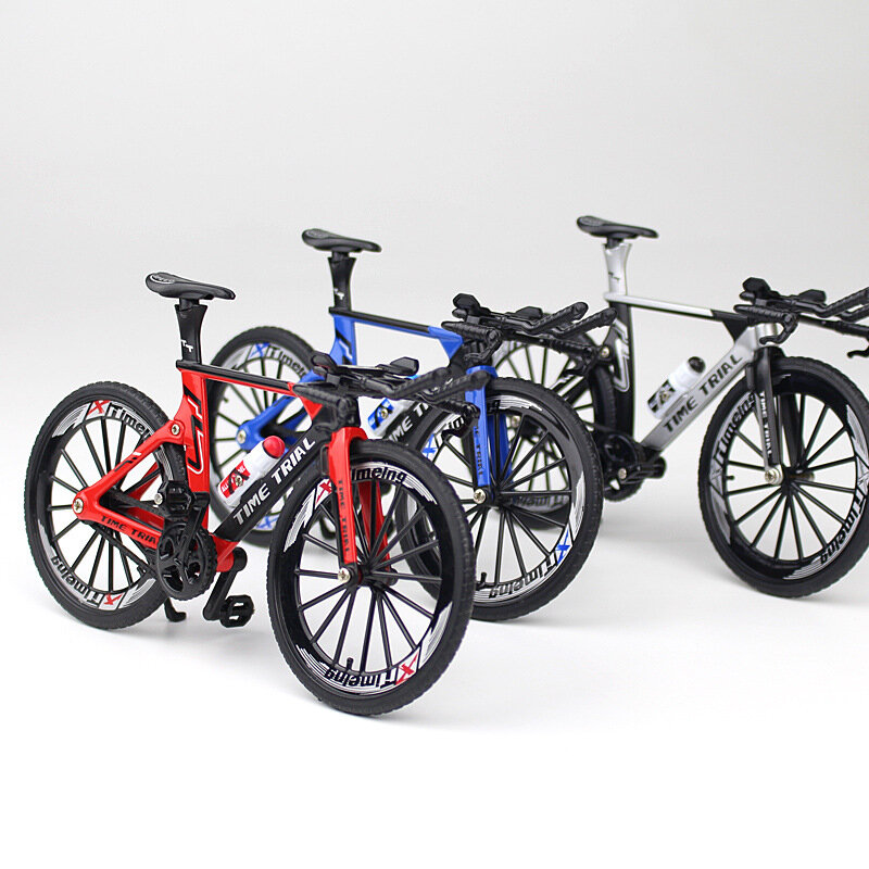 1:10 новая мини модель велосипеда из сплава, литые под давлением, имитация пальца для взрослых, горный металлический велосипед, украшение, коллекционные подарки, игрушки для мальчиков