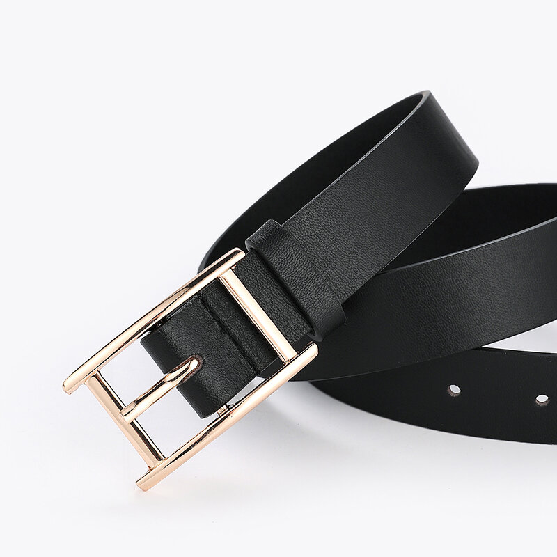 ZLY 2021 جديد الموضة حزام للجنسين النساء الرجال الإناث بولي Leather المواد الجلدية سبيكة معدنية دبوس مشبك رسمي نمط غير رسمي الخصر سير شريطي
