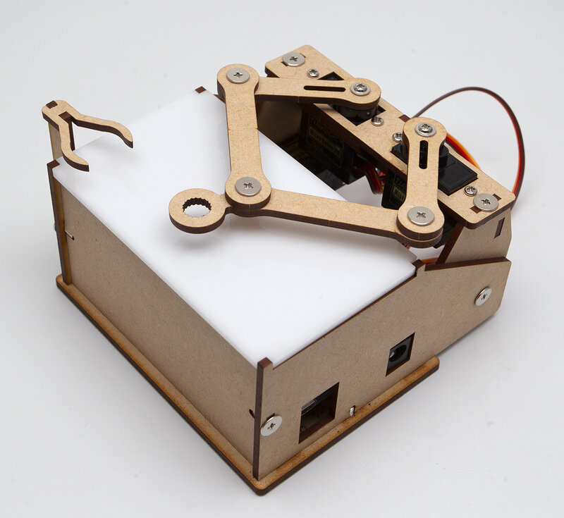 Per Arduino nuovo Plotclock piccolo orologio economico modello motore in legno programma fai da te progetto produzione manuale Controller educazione