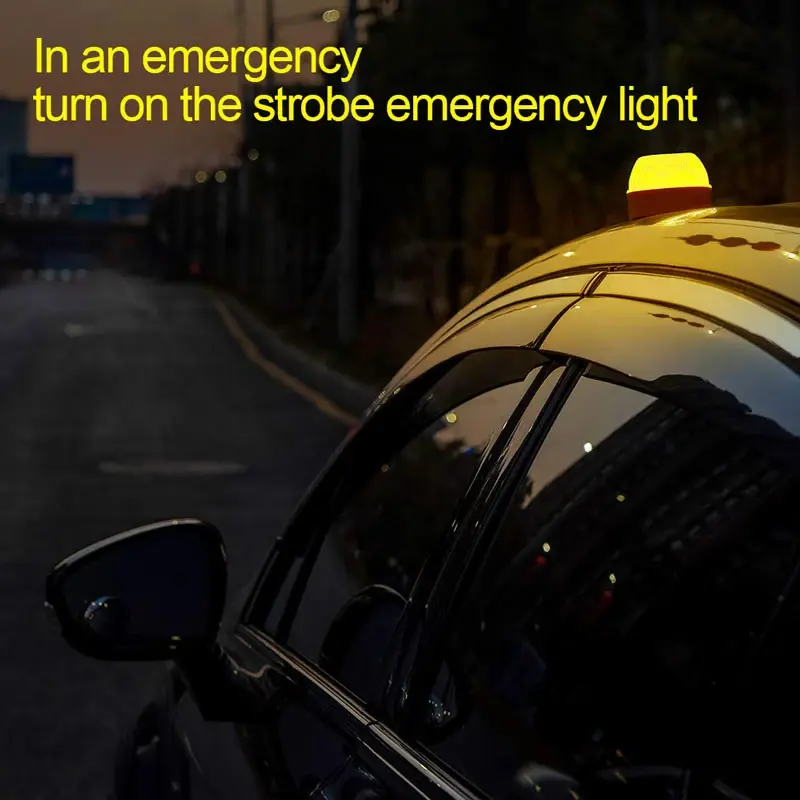 車やオートバイ用の緊急時危険警告サインおよび懐中電灯,高品質,液体LEDライト