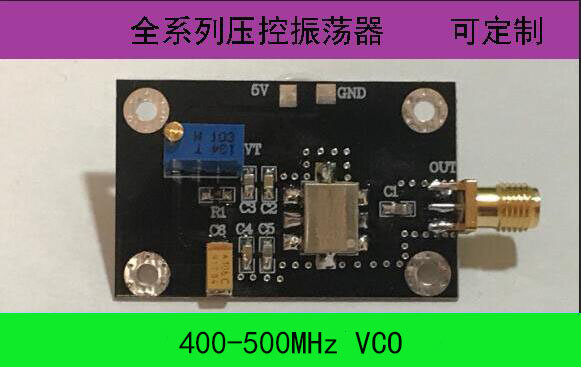 Oscilador controlado por voltaje VCO 433M Frecuencia de punto 400-500m Fuente de señal ajustable banda UHF frecuencia de barrido VCO