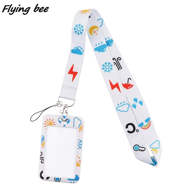 Flyingbee-cordão criativo x1760, cordão para previsão do tempo, correias para pescoço, acessórios para celular