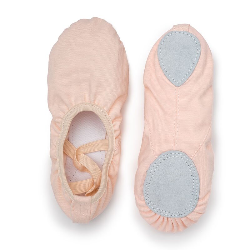 USHINE-Sapatos clássicos de lona Split-Sole para mulheres, Bailarina Profissional, Dança, Ginástica, Crianças, Yoga, Ballet Flats, Crianças, Dança