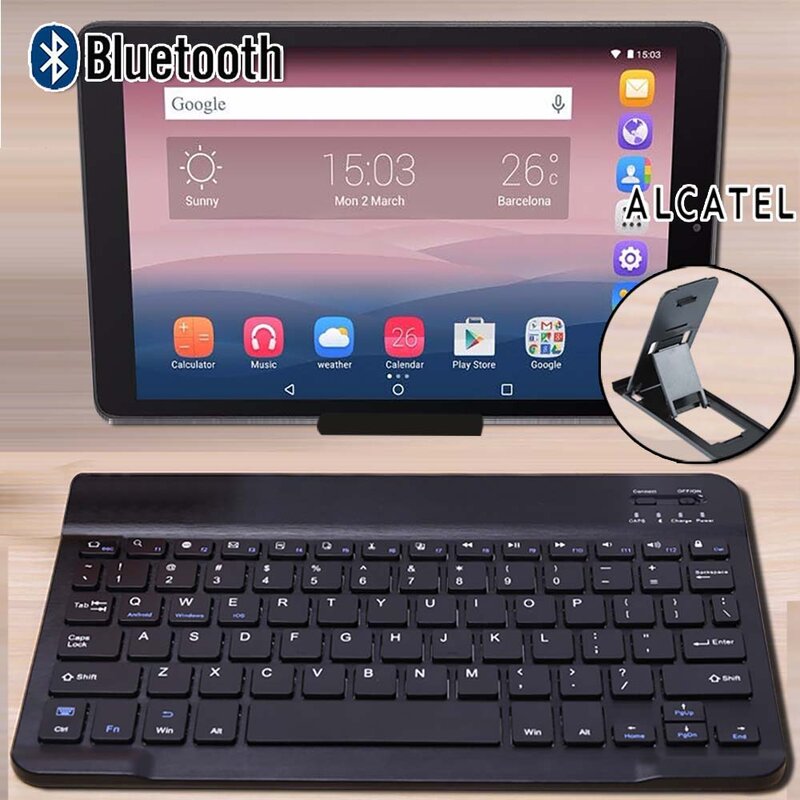 Nirkabel Bluetooth Keyboard untuk Alcatel 1T 10 T 10/A3 10/Plus 10/OneTouch pixi 3 10 Tablet Portable Wireless Bluetooth Keyboard