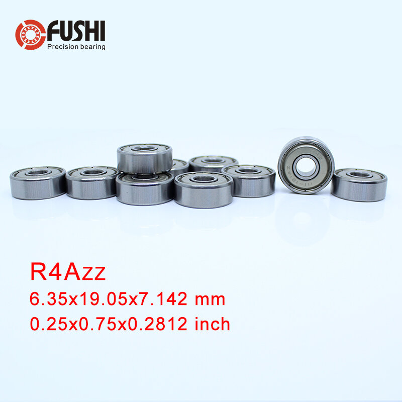 R4azz rolamento ABEC-1 10 pces 1/4 "x3/4" x9/32 "polegadas miniatura r4a zz rolamentos de esferas para peças modelo rc