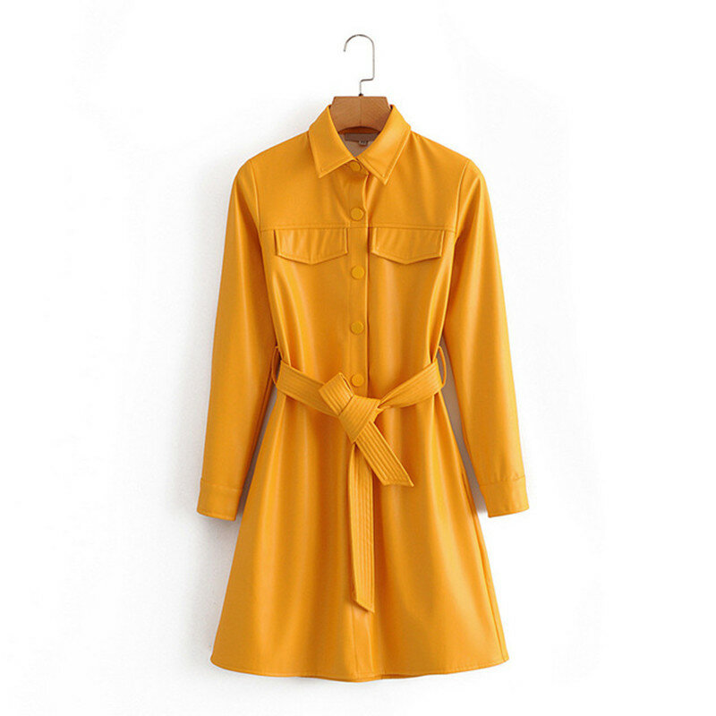 Nova moda feminina high street couro do plutônio jaqueta longa feminino casual solto blusão casaco
