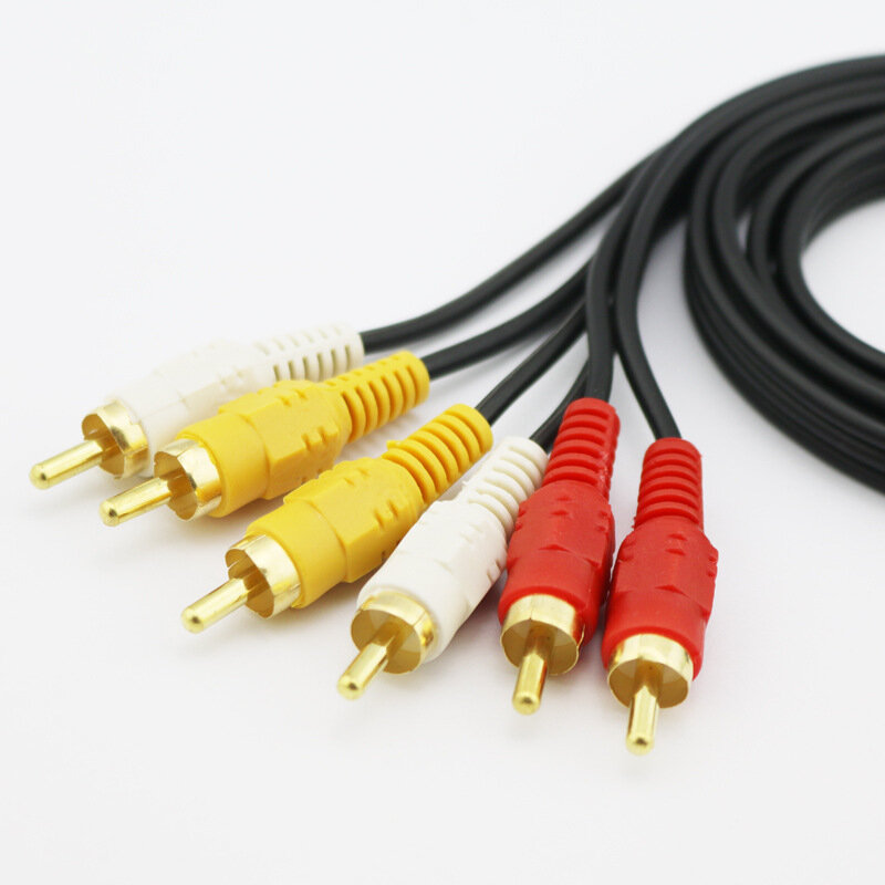 3RCA mâle à 3 RCA mâle Composite Audio vidéo AV câble fiche 3X RCA vente au détail et en gros 1.5M 3M 5M 10M 15M 20M