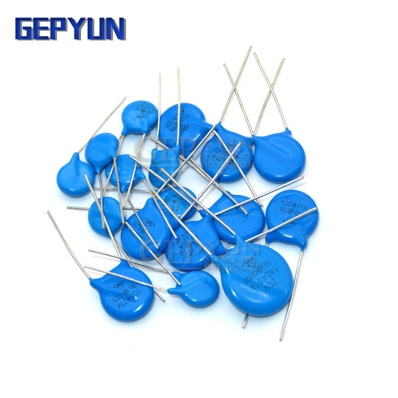 Gepyun-Varistor de piezorresistencia, Varistor 7D 10D 14D 20D 7D180K 7D220K 10D270K 10D330K 14D471K 14D220K 7D431K 10D621K 10D561K, 10 unidades