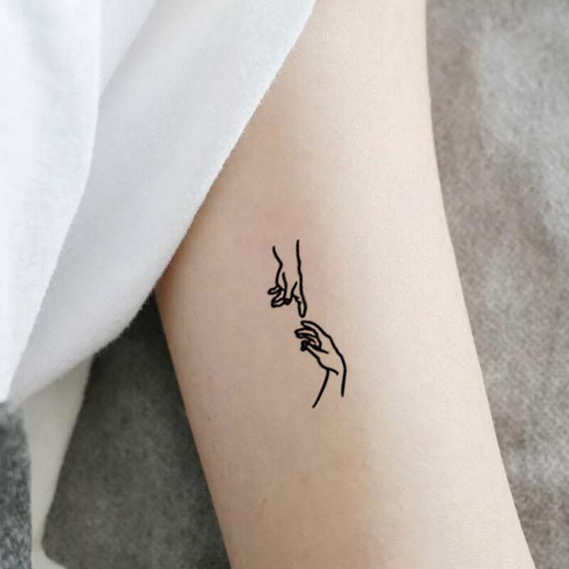 Pegatina de tatuaje temporal a la moda, papel refrescante impermeable, brazo, pierna, arte corporal, decoración de tatuajes falsos