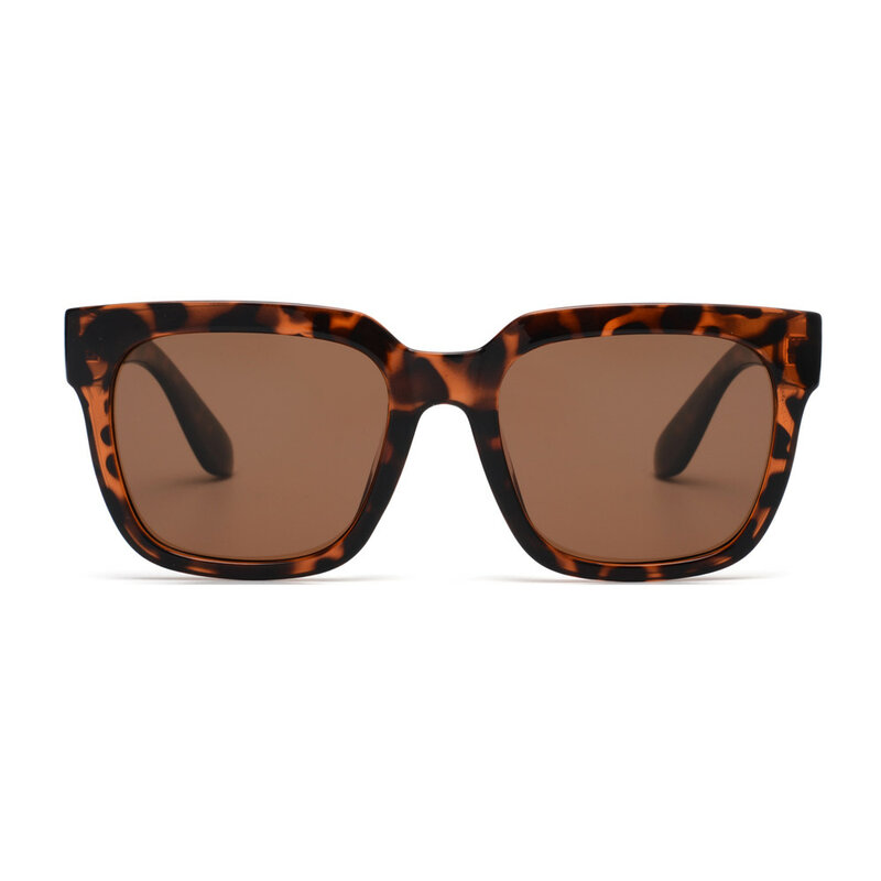 JM Square Large Polarized Sunglasses Women Brand Design Vintage Tortoiseshell Oversized Sunglasses UV400