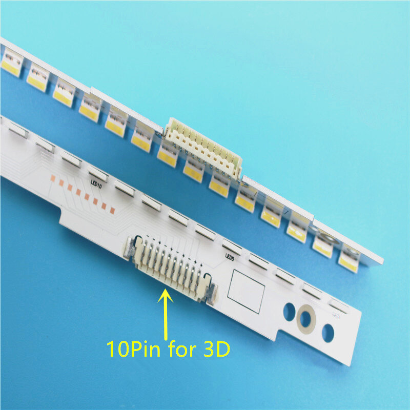 Новый комплект 2 шт. 60 светодиодов 572 мм Светодиодная лента для подсветки для Samsung UA46ES5500R SLED 2012SVS46 7032NNB LEFT60 RIGHT60 3D