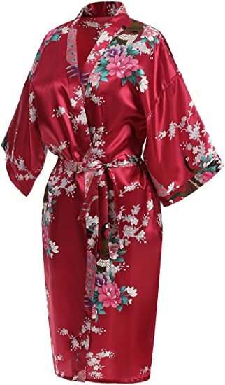 Robe de Nuit en Rayonne pour Femme, Vêtement de Maison à Fleurs, Kimono Décontracté, Sexy, Surdimensionné 3XL