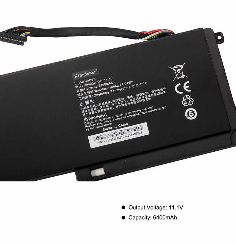 KingSener RZ09-0102 bateria portátil para lâmina Razer 2014 RZ09-0102 RZ09-0116 RZ09-0130 RZ09-01301E20 RZ09-01161E31 11.4V 6400mAh