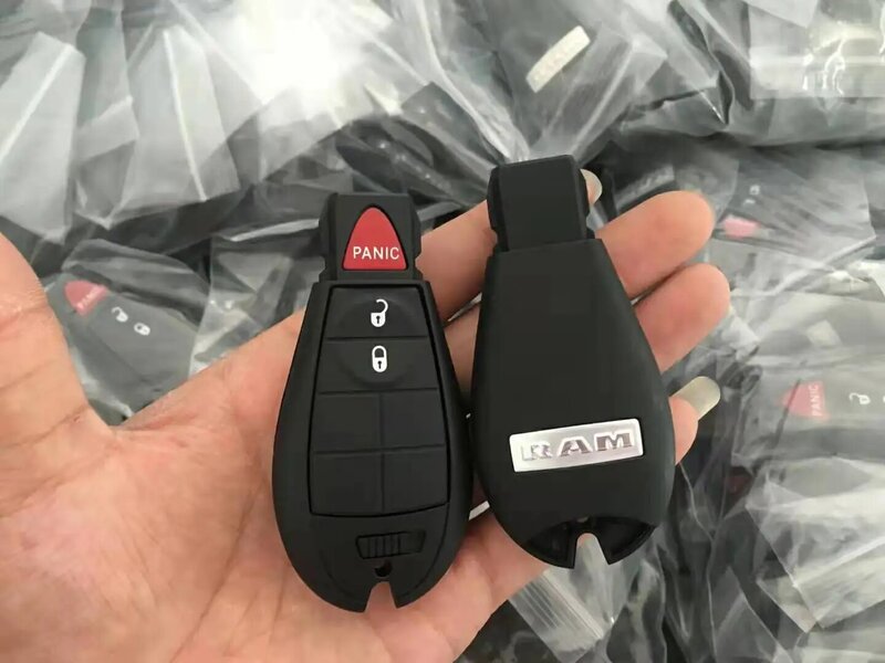 Original 2/3/4 botões GQ4-53T id46 chip 433mhz fobik chave do carro remoto para dodge ram 1500 2500 3500 4500 2013-2018