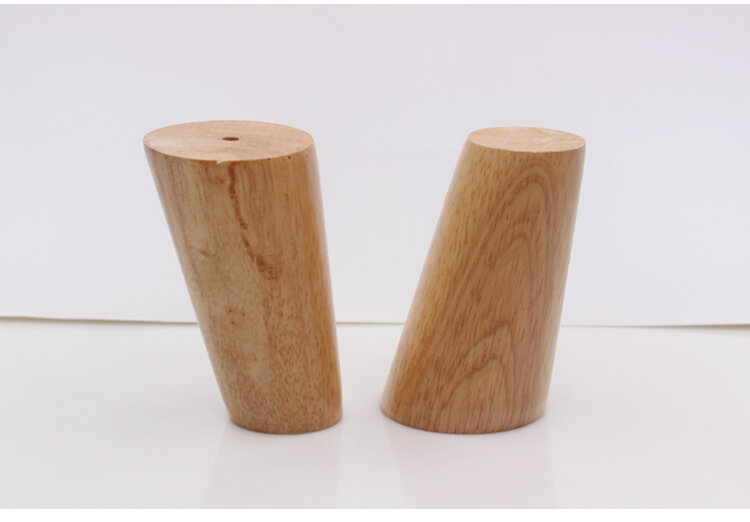 1 sztuk naturalne meble z litego drewna nogi w kształcie stożka drewniane Carbinet noga stołu płyta żeliwna uszczelka śruby meble nogi z