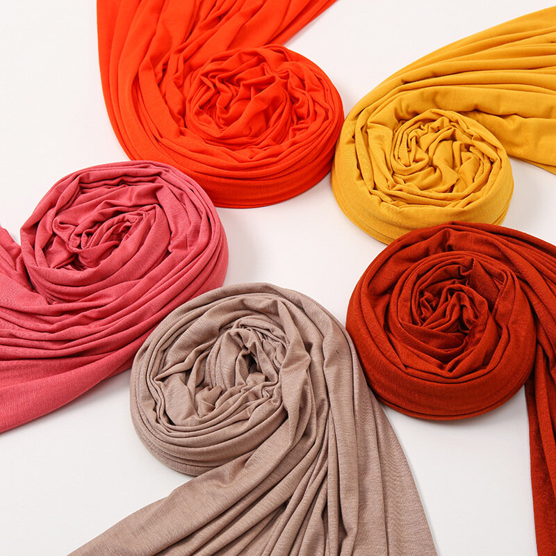 Heißer Verkauf Turban Kopf Wrap Haar Schal Einfarbig Lange Atmungs Kopf Band Für Frauen