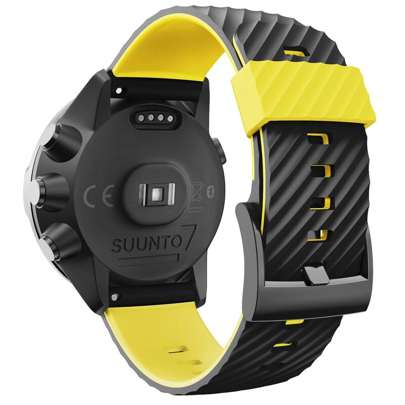 ANBEST gelang tali untuk Suunto 7/Suunto 9, gelang pengganti olahraga silikon lunak GPS Suunto 9 Baro/9 Spartan/9