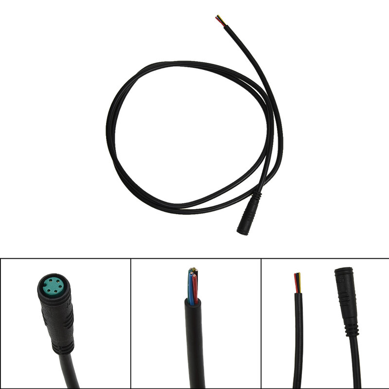 Ebike-Cable de extensión impermeable para luz de freno, Cable de conversión macho y hembra de 5 pines para pantalla de acelerador