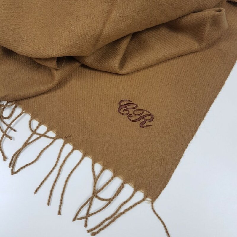 Personalised Fancy Scarf, Monogrammed Scarf, Initials Scarf, Monogrammed Gift, Personalised Gift, Christmas Gift for Men Women