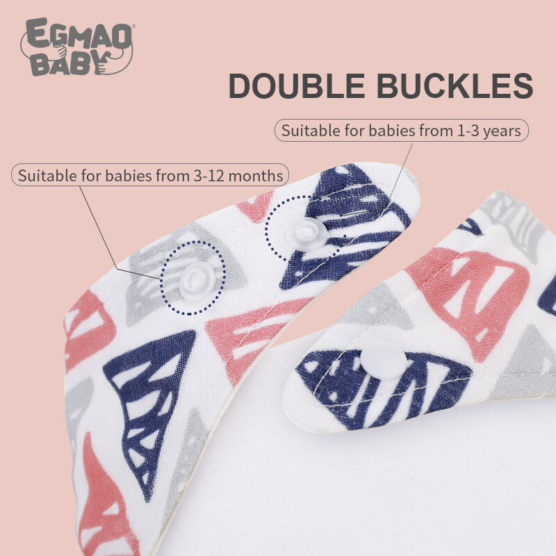 Baby Bandana Drool Bibs for Teething and Drooling,Baby Bibs Unisex for Boys and Girls 3 Pack Soft Cotton Organic Bib