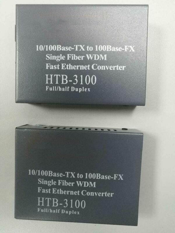 1 paio 10/100M 1 fibra 1 RJ45 convertitore multimediale da Ethernet a fibra Ethernet a fibra ricetrasmettitore 1 paio
